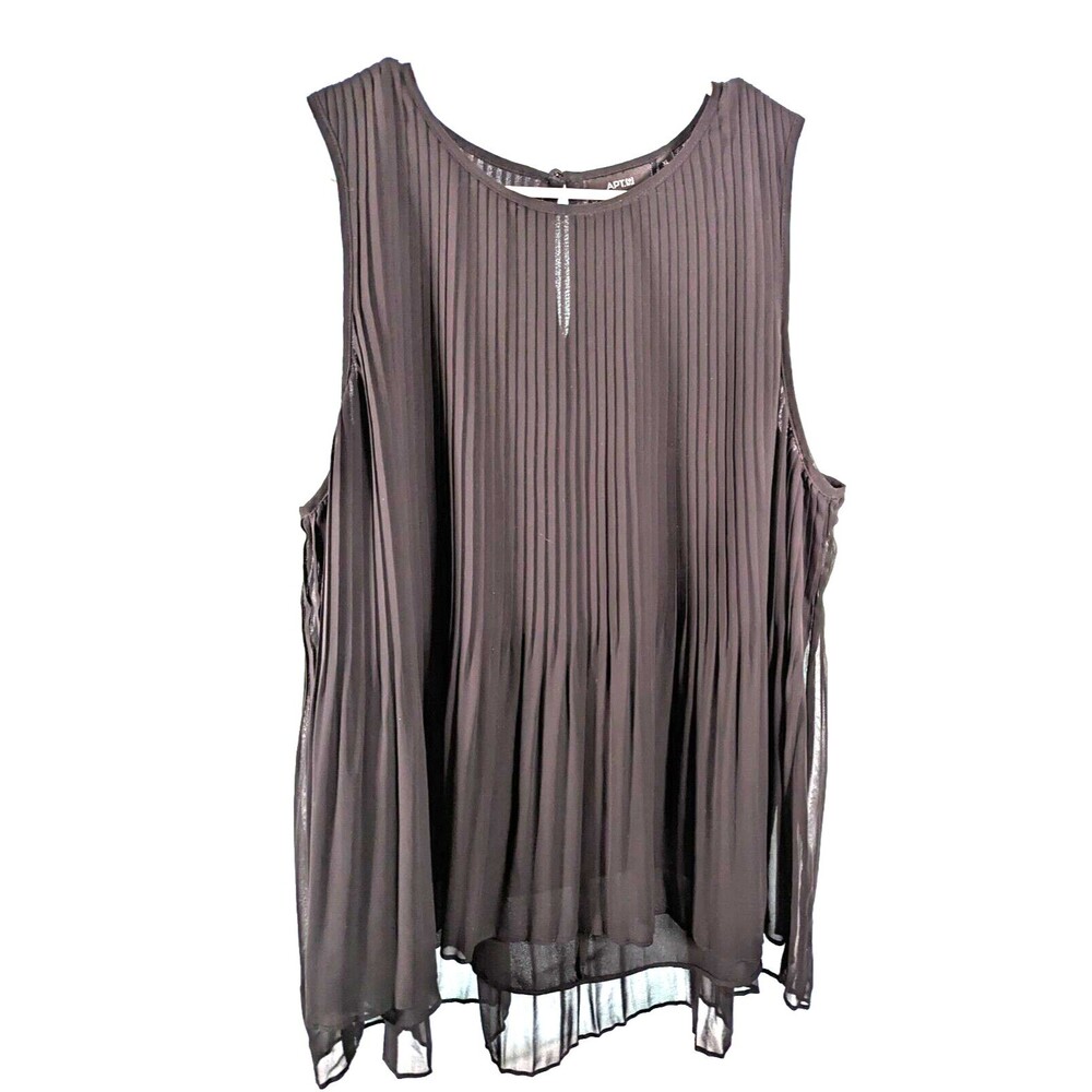 Apt 9 women's black sleeveless top XL preowned